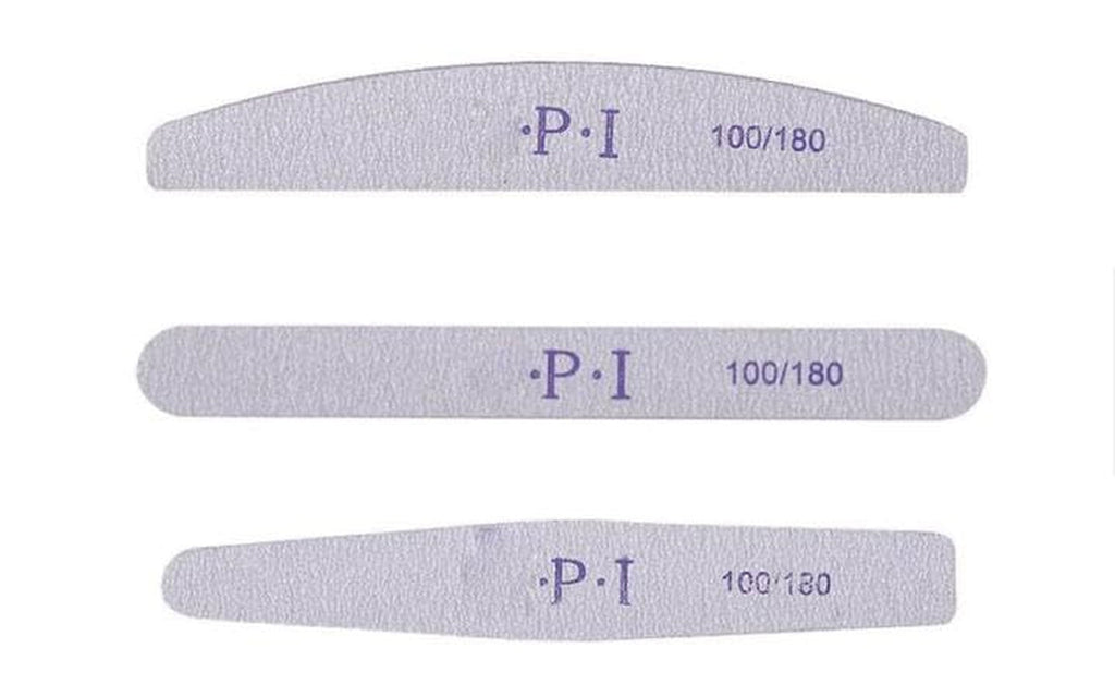 Set de 3 pile de unghii, pile de unghii pentru unghii cu gel, accesorii pentru unghii cu gel rezistente la uzură și lavabile, pilă de unghii profesională 100/180 cu 3 forme, albă