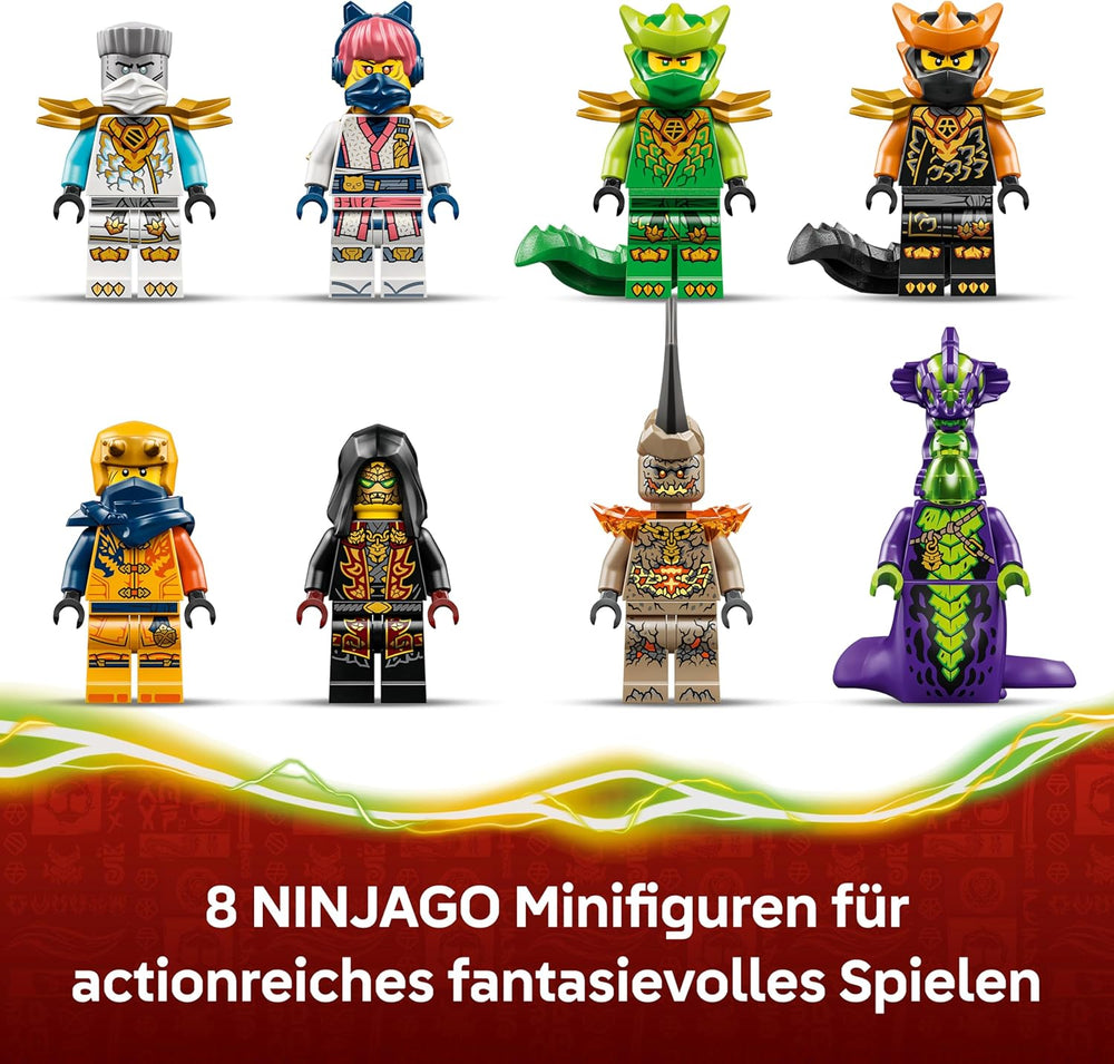 LEGO NINJAGO Der Drache des Lebens - Ninja Spielzeug s Drachenfigur, Mini Monster Mech, 8 Minifiguren a Schwertern - Kreatives Geschenk für Jungen und Mädchen ab 8 Jahren und Fans - 71859