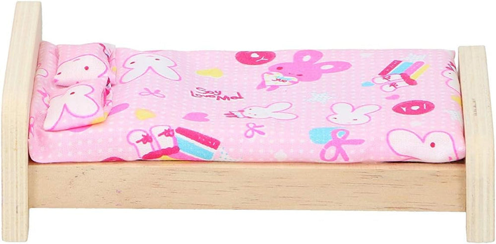 Marionette Wooden Toys - Casă de păpuși din lemn cu mobilier și păpuși - 11 bucăți Casute de papusi Naty Shop