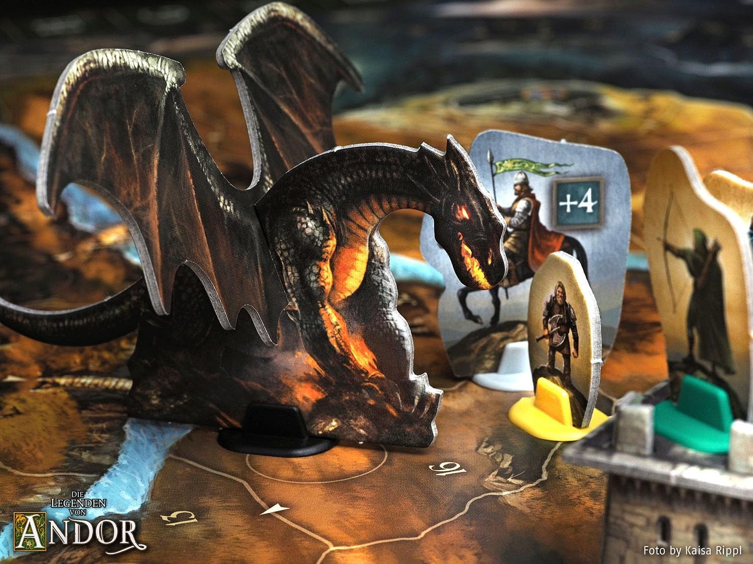 Kosmos 683122 Legends of Andor – Big Box, základní hra (Kennerspiel des Jahres 2013) a další rozšíření, fantasy klasika, kooperativní fantasy stolní hra, věk 10+