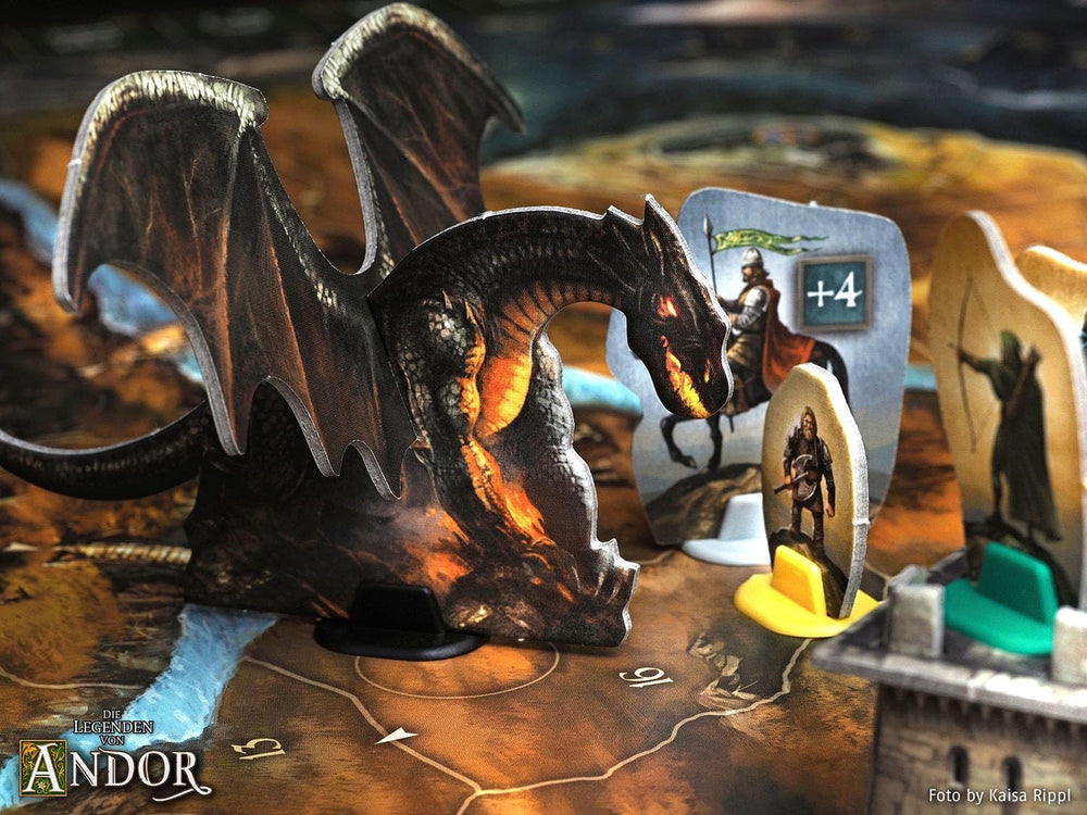 Kosmos 683122 Legends of Andor – Big Box, základní hra (Kennerspiel des Jahres 2013) a další rozšíření, fantasy klasika, kooperativní fantasy stolní hra, věk 10+