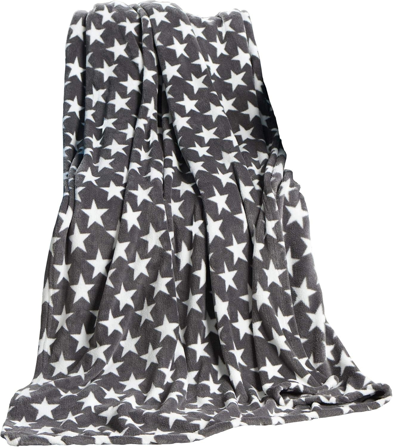 Nadýchaná deka Celinatex 150 X 200 Cm Bordeaux deka pohovka pohovka měkká deka stars Microfibre Fleece Oeko-Tex Moonlight Postele a přikrývky Besuche den CelinaTex-Store Grey stars 150 X 200 Cm