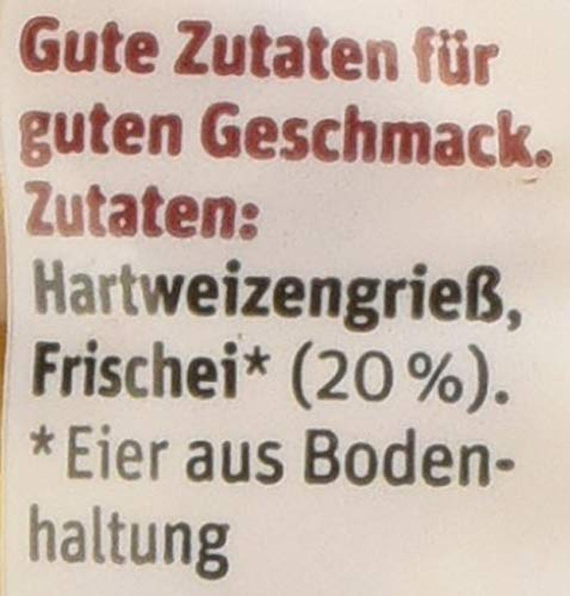 tegut... Skořápky vaječných nudlí, 1 x 250 g