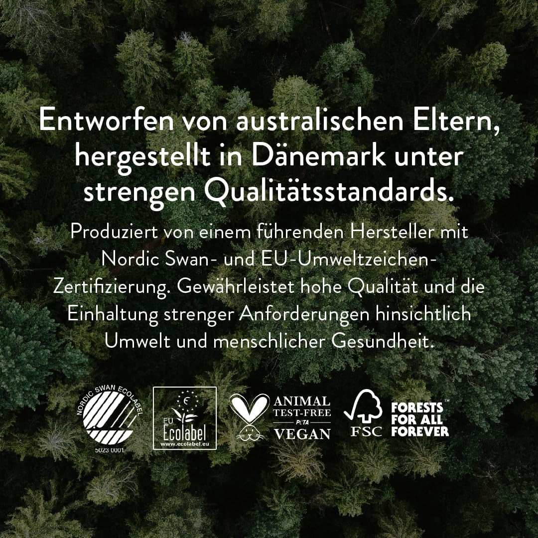 Dětské plenky, velikost 3M (4-8 kg) - 1 pytel po 28 - Bez škodlivých látek, ekologické, vysoce savé, vhodné pro noční použití, ultratenké a měkké - Vyrobeno v Dánsku