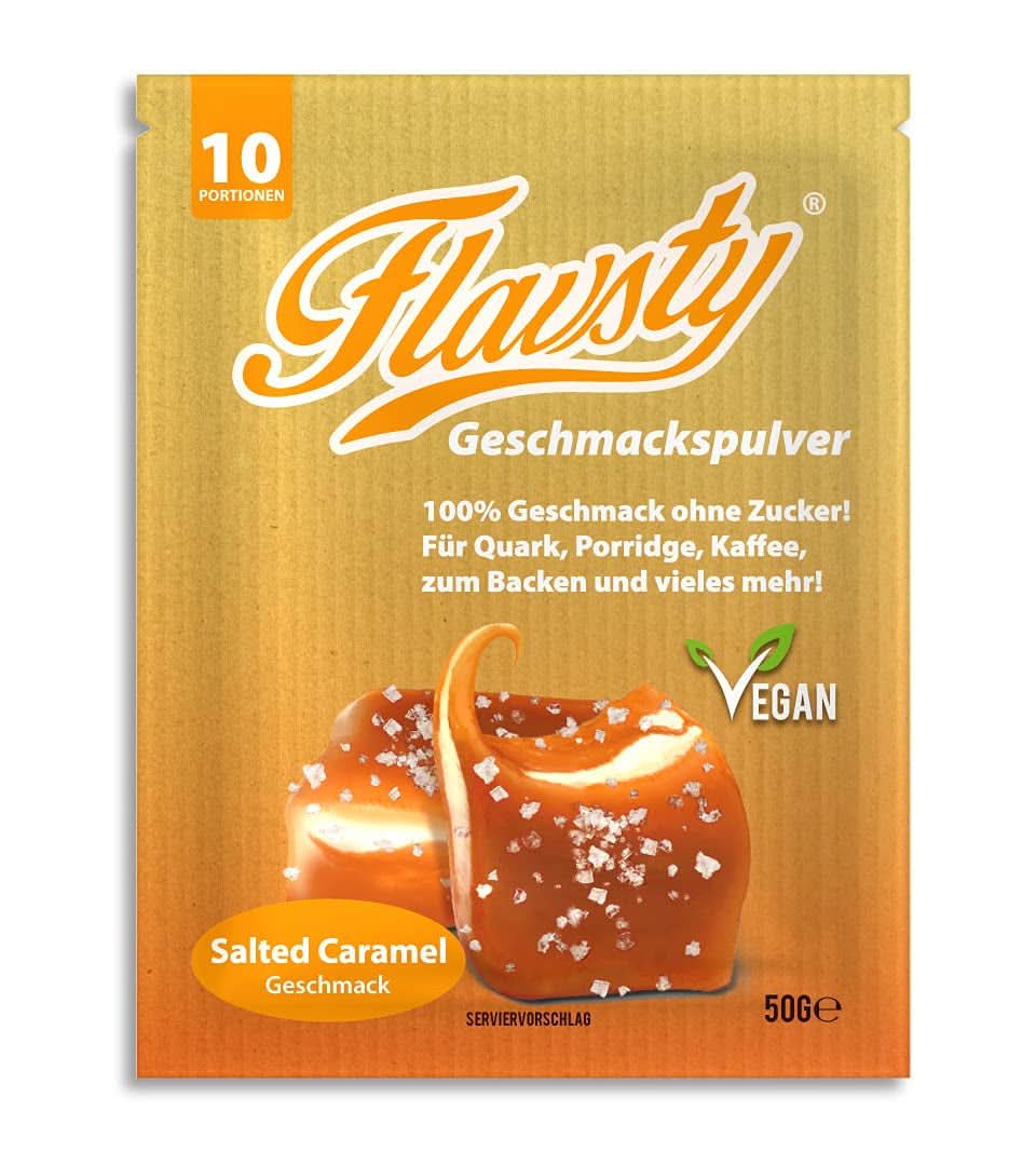 Flavsty® Flavour Powder Marcipán, 50 gramový sáček (10 porcí) Příchutě Naty Shop Slaný karamel