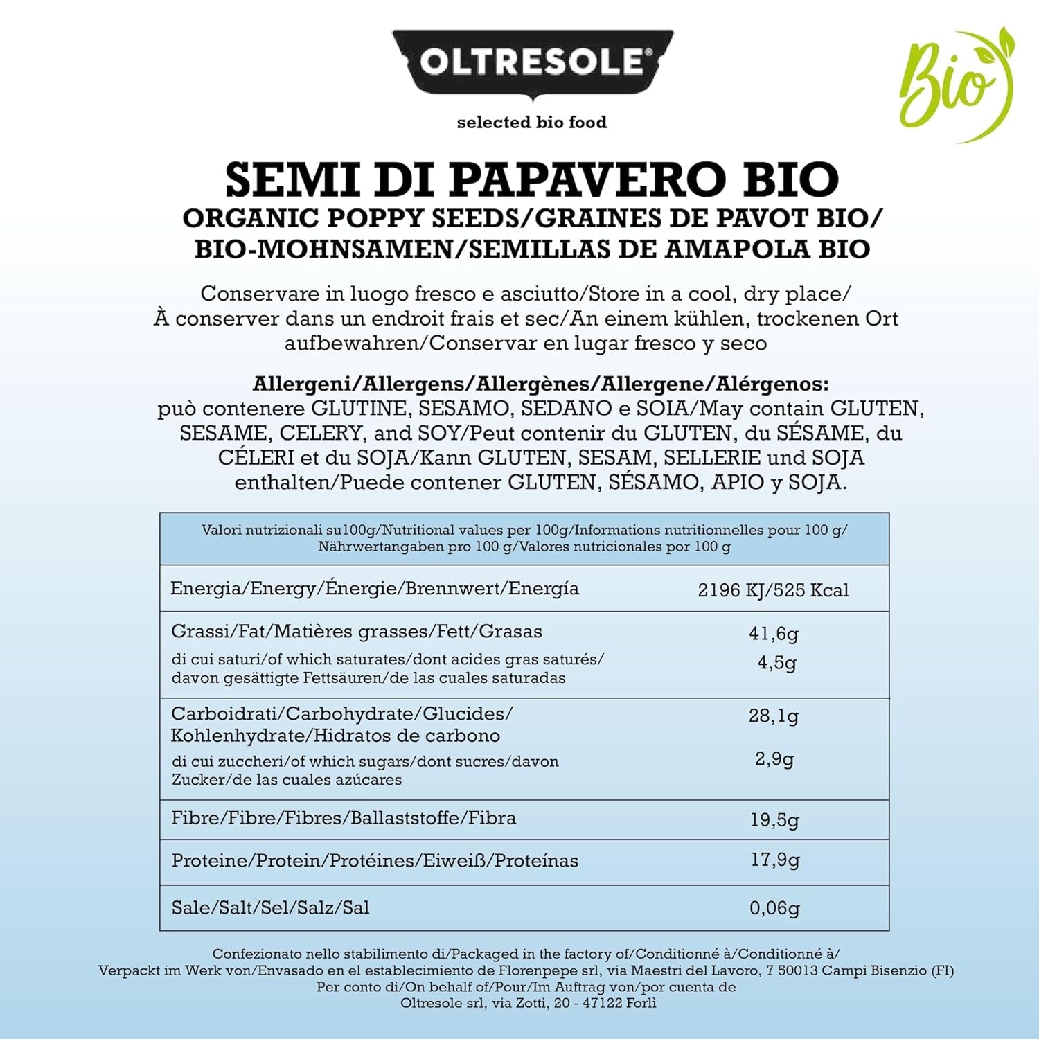 BIO mák 3 kg, BIO mák bohatý na živiny, ideální pro vaření a konzumaci, vhodná velikost