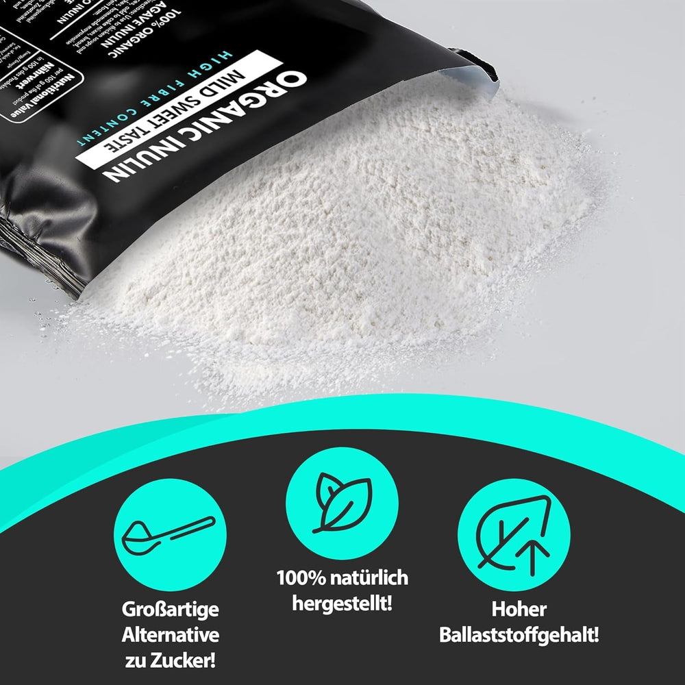Nature Diet - Bio-inulin 1 kg | Aus Agave | Natürliches Präbiotikum Sladidla Naty Shop