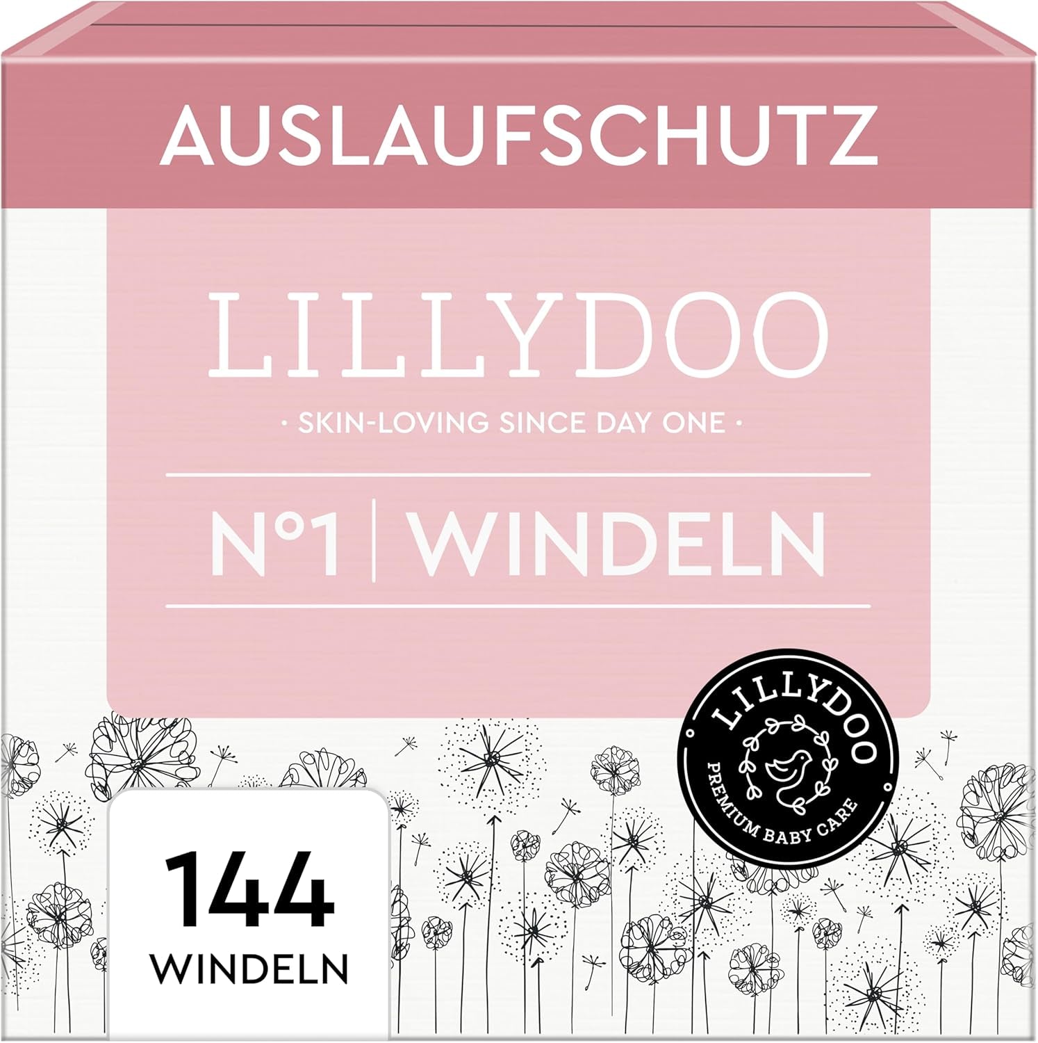 Dětské plenky LILLYDOO šetrné k pokožce – velikost 3 (6–10 kg), 29 kusů, spolehlivá ochrana proti vytečení, měkké, bez parfemace a bez mléka pro citlivou pokožku, dermatologicky testováno