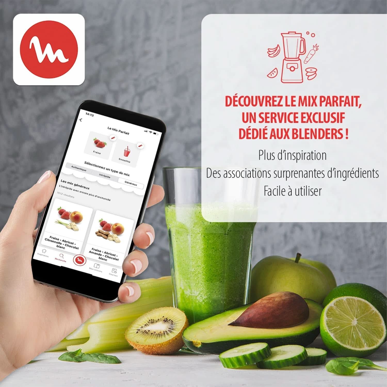 Mixér Blend&Go LM1B1D 300W, Smoothie-Mixer Mit 750 ml Kunststoffkrug, včetně 750 ml Tragbarer Flasche, 4 Abnehmbaren Klingen, Edelstahlobreflchen Mother and Child Naty Shop