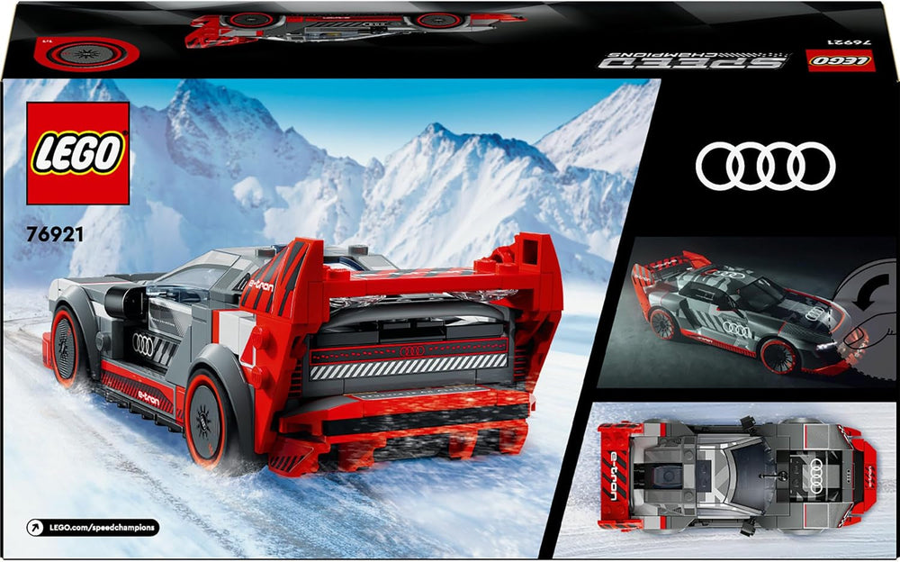 LEGO Speed Champions Audi S1 E-Tron Quattro závodní sada aut s hračkami na sestavení, hraním a vystavením, model auta pro děti, dárek pro 9leté chlapce a dívky 76921 Stavebnice Besuche den LEGO-Store
