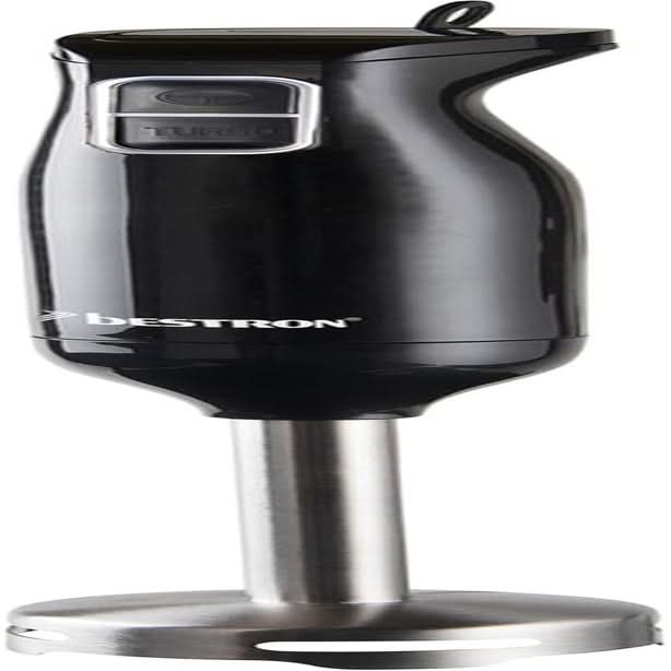 Bestron Stabmixer, Pürierstab Mit 2 Geschwindigkeitsstufen & Ergonomischer Handgriff, Staab Abnehmbar, Materiál: Edelstahl, Barva: Schwarz/Silber Kitchen Naty Shop Schwarz/Silber