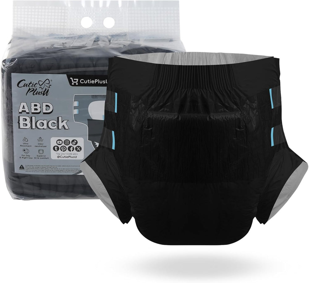 Plenky pro dospělé CutiePlusU, 10 balení jednorázové inkontinenční kalhotky s poutky pro ženy a muže, maximální savost přes noc – bílá (střední velikost 71-96 cm)