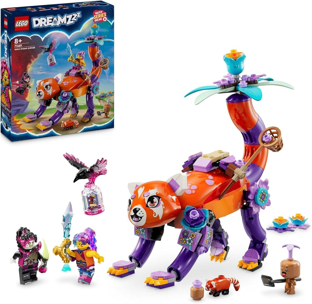 LEGO Dreamzzz 3-v-1 Izzies Dream Animals, Kouzelné vejce s minifigurkami Izzy a Dizzy a figurkami zvířat, Fantasy herní sada, Dárek pro dívky a chlapce 8 let 71481 Stavebnice Besuche den LEGO-Store Výchozí název