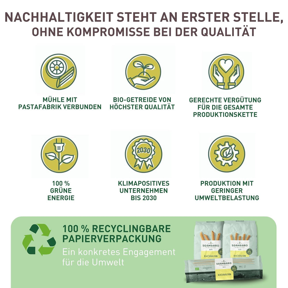 Organické těstoviny Penne Rigate N.91 - 500 g z pšenice Khorasan - starověká pšenice, bohatá na bílkoviny, 100% pěstovaná v Itálii - všestranná v kuchyni a bohatá na živiny