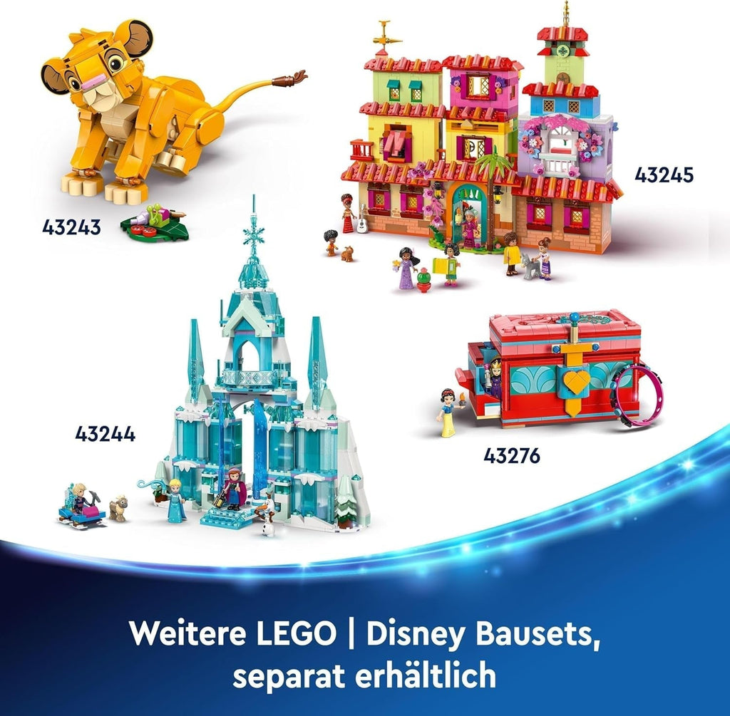LEGO Ç€ Disney Frozen Palatul de iarnă al Elsei, set de construit și jucat pentru copii cu palat model și minifigurine ELSA și Anna, cadou pentru fete, băieți și fani ai filmului de la 6 ani 43244 Seturi de constructie Besuche den LEGO-Store