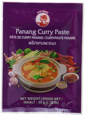 Cock Currypaste Panang, medium Schärfe, autentický thailändisch Kochen, přírodní ingredience, vegan, halal a bez lepku (1 x 50 g)