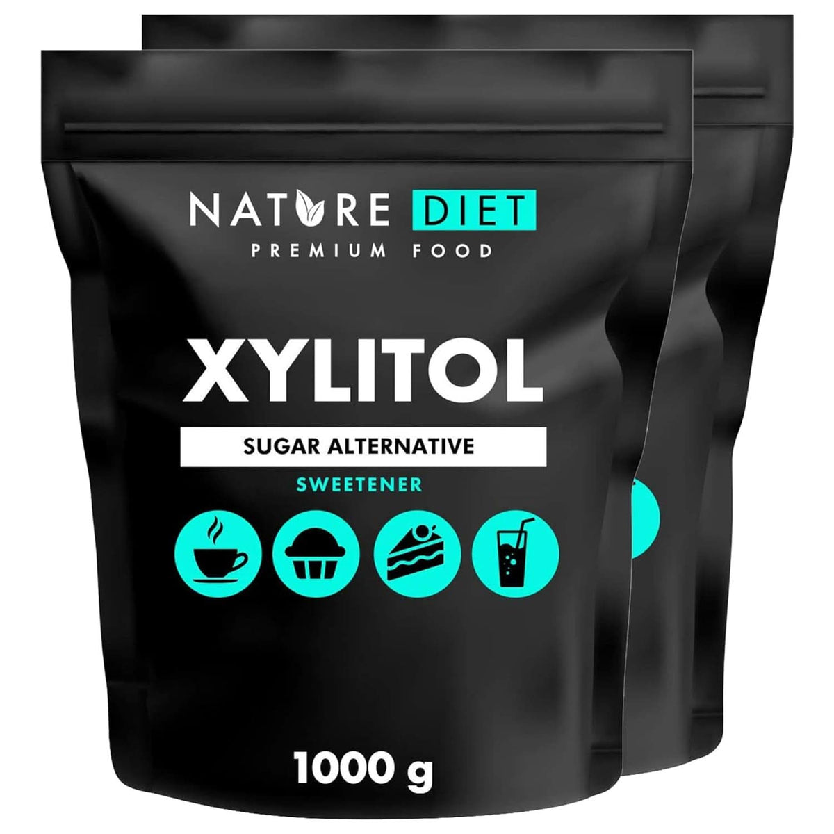 Nature Diet Xylitol, 1 kg sladidel Naty Shop 2 x 1 kg Xylitol