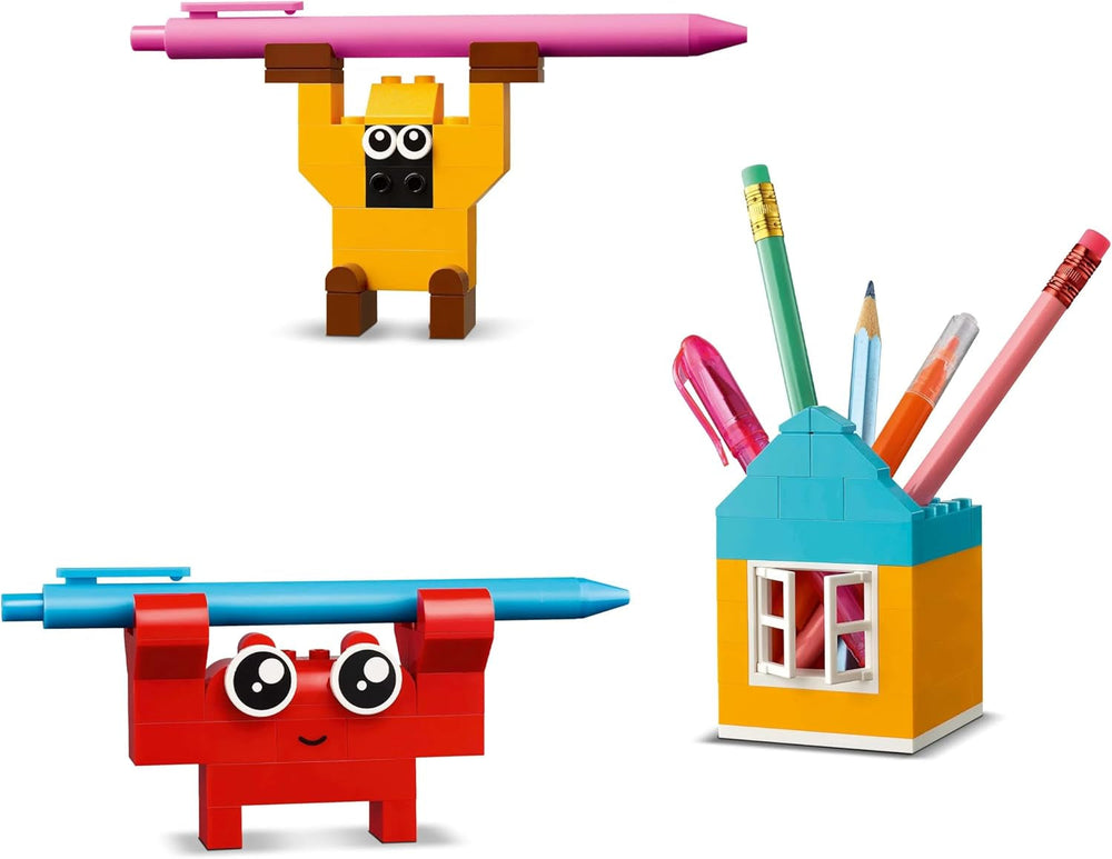 LEGO Classic Creative Fun Box, Barevné stavebnice pro nápadité hraní rolí, Stavebnice pro začátečníky, Hračky pro dívky a chlapce od 5 let, Přestavitelné modely 11042 Stavebnic Besuche den LEGO-Store
