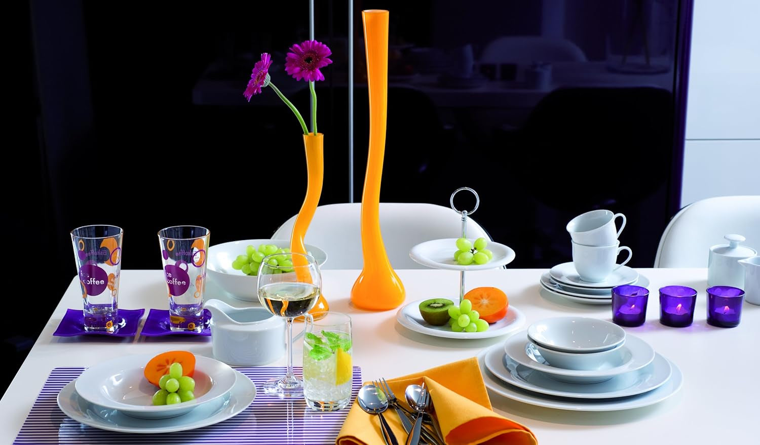 Ritzenhoff & Breker Tafelservice Bianco, 12-Teilig, Porzellangeschirr Seturi vesela masa Naty Shop