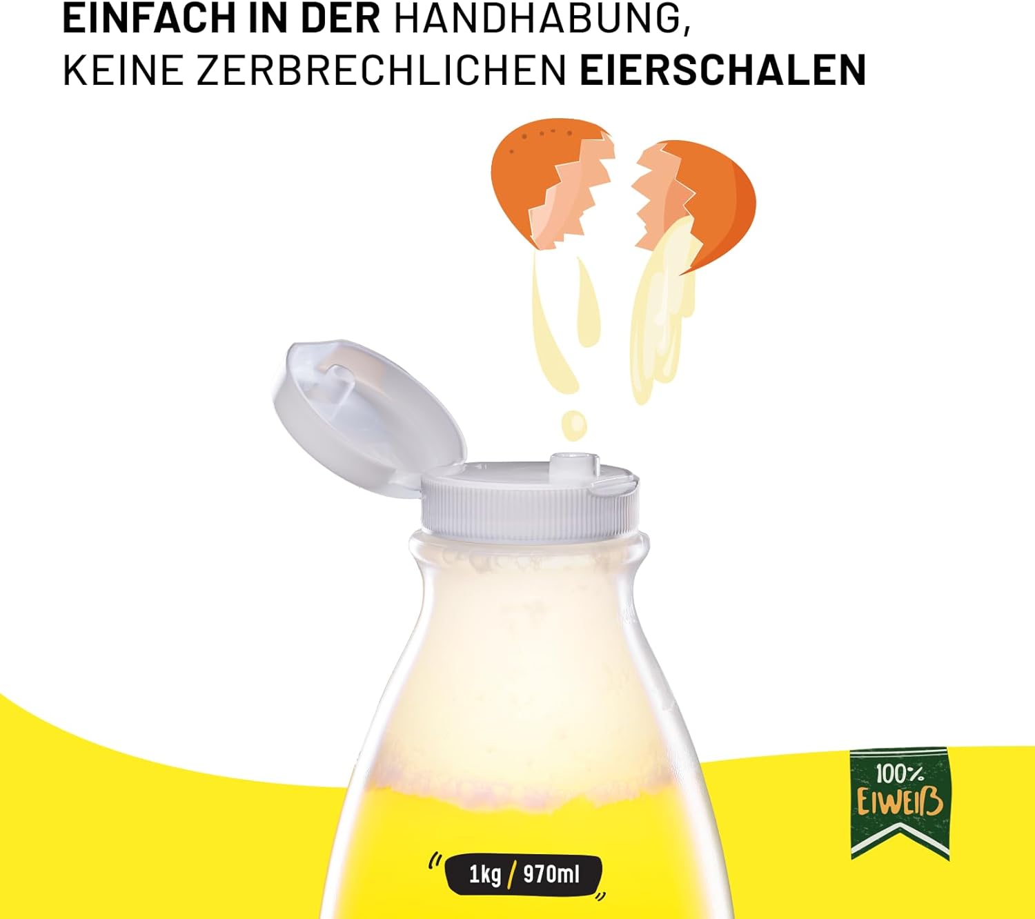 Tekutý vaječný bílek Značka - 6x1kg 100% přírodní proteiny