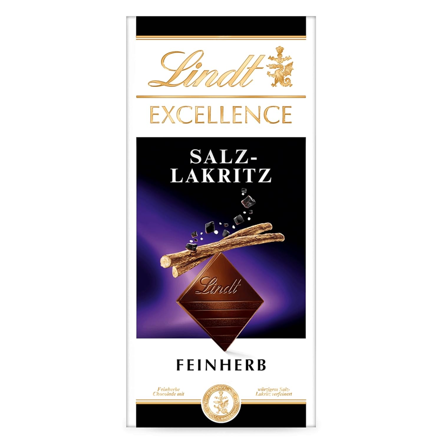 Lindt Excellence Sweet Salted Wood - tyčinka hořká čokoláda 100 g - intenzivní kakaová příchuť