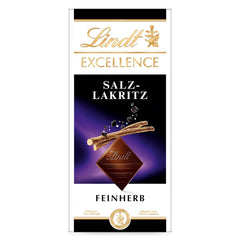 Lindt Excellence Sweet Salted Wood - tyčinka hořká čokoláda 100 g - intenzivní kakaová příchuť