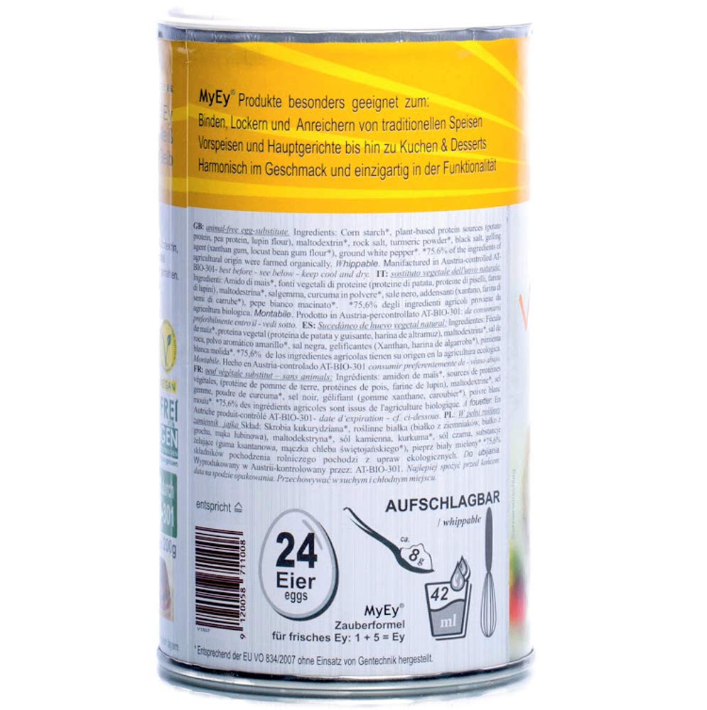 MyEy VollEy Ei Ersatz 200g - Veganský prášek na vaření a pečení
