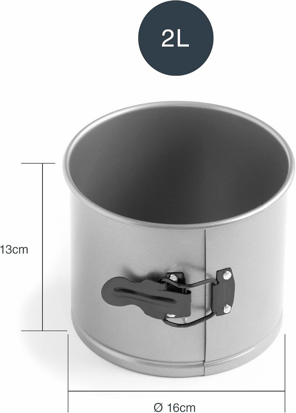 Forma Panettone, vyjímatelná, uhlíková ocel, nepřilnavá, průměr 16 cm, objem 2 litry Pečicí formy a plechy Naty Shop