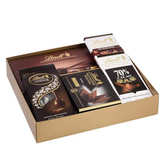 Lindt sada tmavé čokolády | 847 g | Sada 6 ks specialit z hořké čokolády Lindt (tyčinky, LINDOR, pralinky) od polosladké po extra tmavé | Hromadné balení | Čokoládový dárek