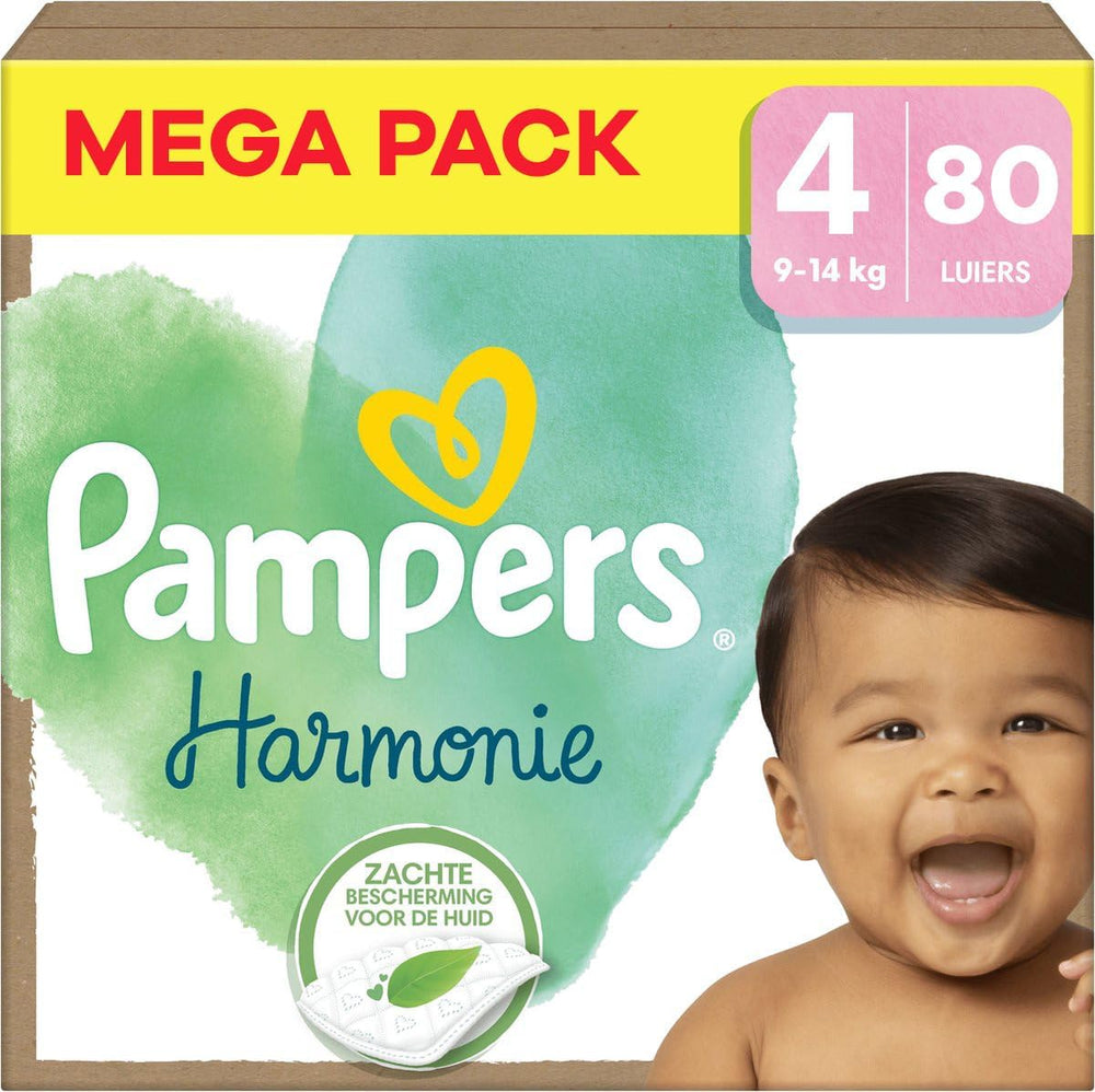 Plenky Pampers Harmony 80 velikost 4 (9-14 kg)