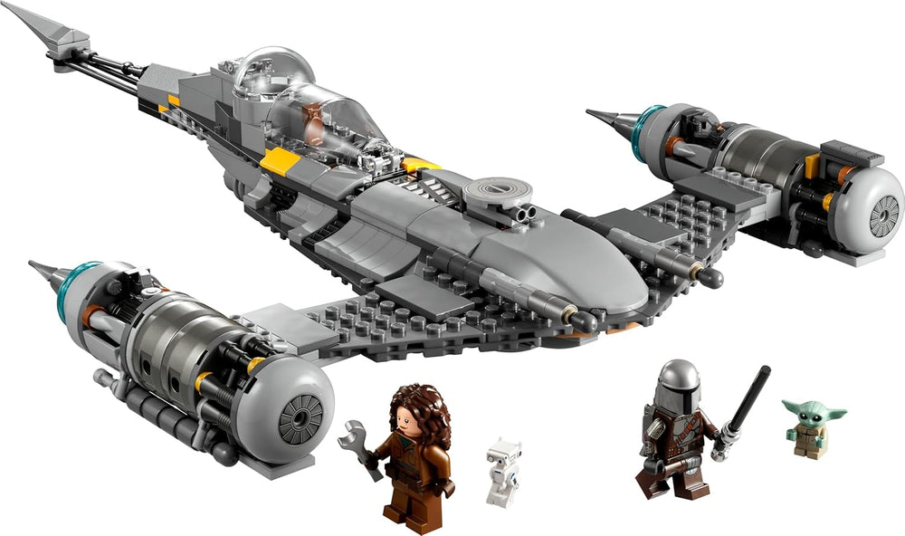 LEGO Star Wars Mandalorian Fighter N-1 z Knihy Boba Fetta Stavebnice s vesmírnou lodí Sada 4 postav včetně figurky Baby Yoda 75325 Stavebnice Besuche den LEGO-Store