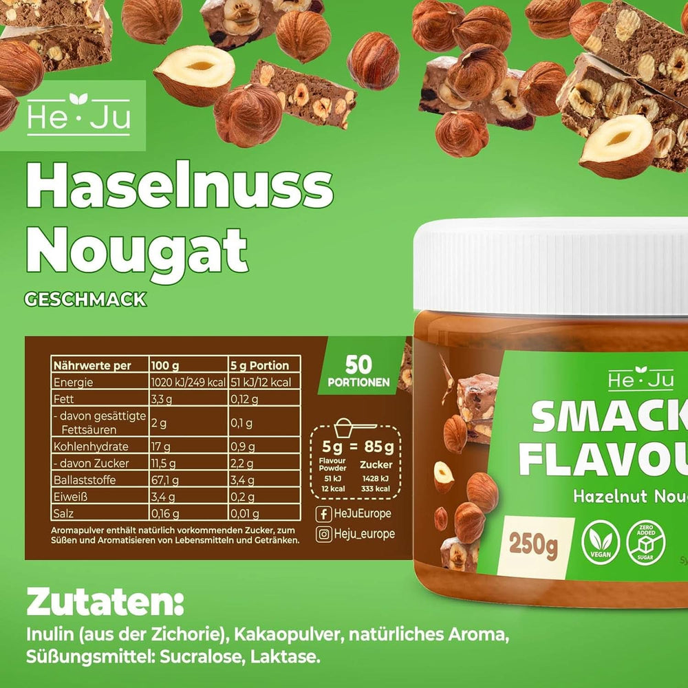 He-Ju Prášek s příchutí perníku lískových oříšků, 250 gramů Naty Shop Flavors