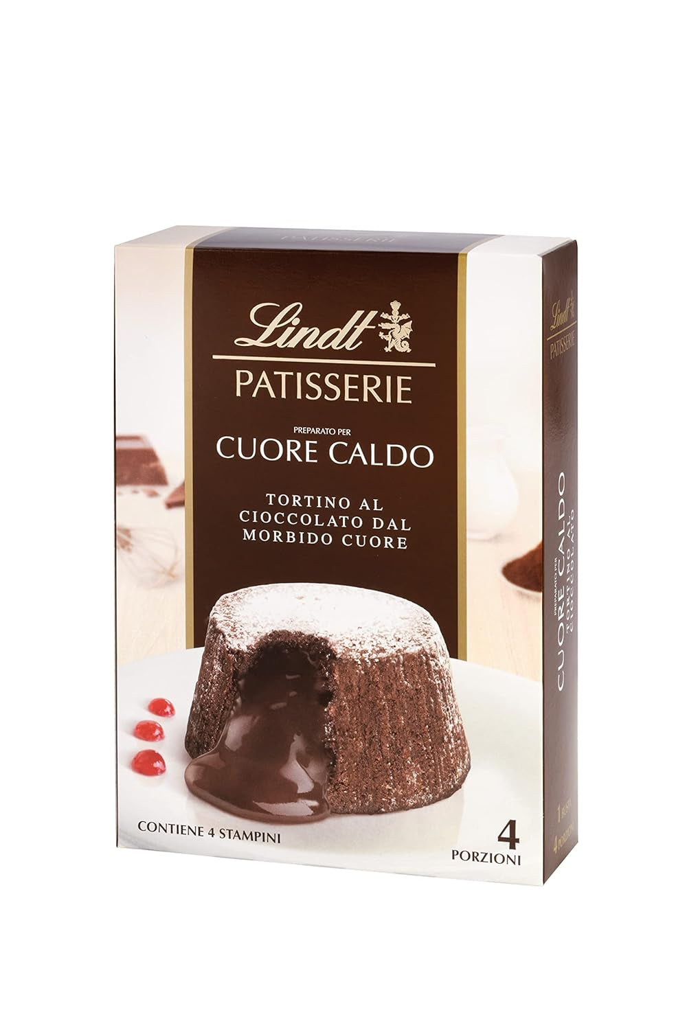 Lindt & Sprüngli Feines Backen Kuchenmischung, Backmischung, 8 porcí, Lactosefrei, 400 G Směs na pečení a vaření Naty Shop Lava Cake