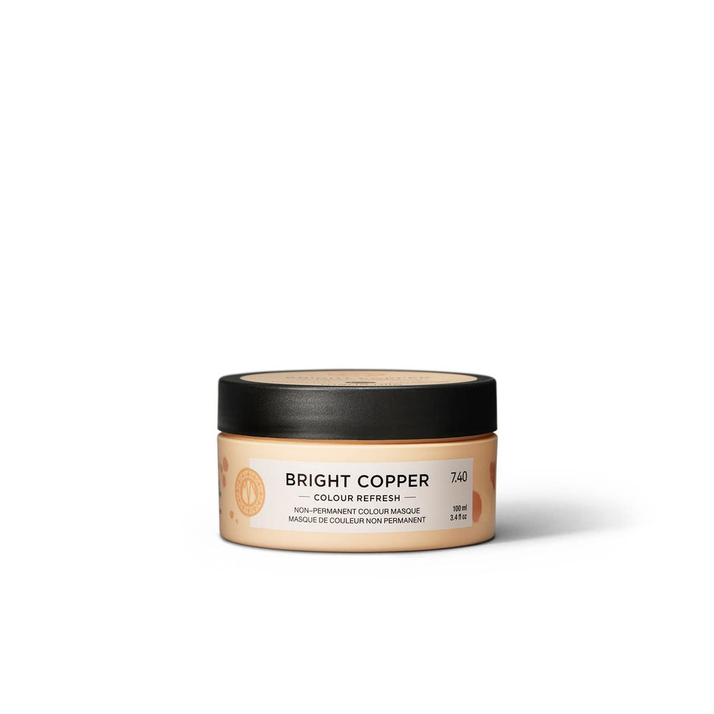 Maria Nila Color Refresh 300 ml - O bombă de culoare hrănitoare care conține pigmenți coloranți temporari ce reîmprospătează rapid culoarea părului. 100% Vegan. Fără sulfați și fără parabeni. Vopsea pentru par Naty Shop Cupru strălucitor