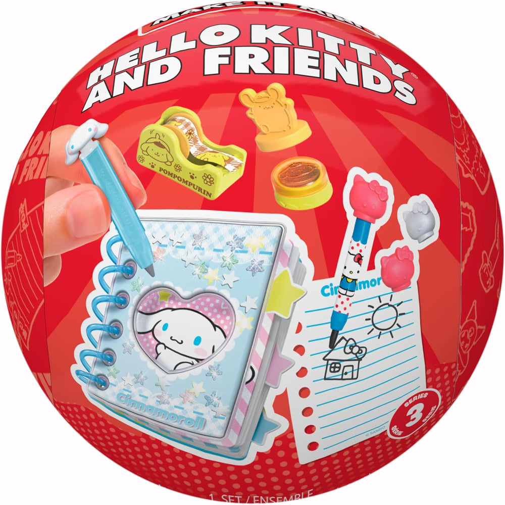 Miniverse MGA Make It Mini Hello Kitty and Friends Seria 3 – Mini obiecte de colecție, Sanrio, replici retro de papetărie, artizanat, DIY, pentru colecționari și copii cu vârsta de 8 ani și peste
