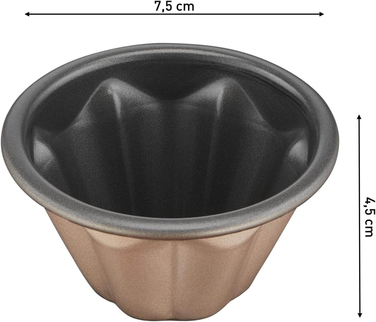 Tefal Creabake J3089304 3 Stück Brioche-Backform Antihaft-Beschichtung, Leicht Entnehmbar, Stapelbar, Einfache Austellung, Backform Formy a plechy na pečení Naty Shop