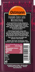 Ostmann Gewürze – Pumpkin Spice Latte Würzmischung, zum Einrühren in Milch mit Kaffee nebo Espresso, mit Kürbispulver, 16 g im Beutel (Verpackungsdesign kann abweichen)
