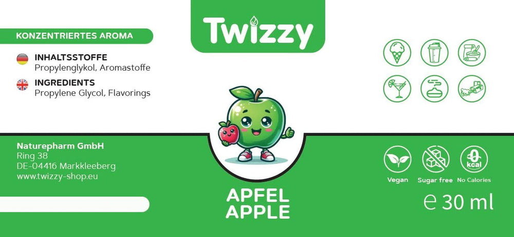Twizzy, Koncentrované jablečné aroma, 30 ml Aromas Naty Shop