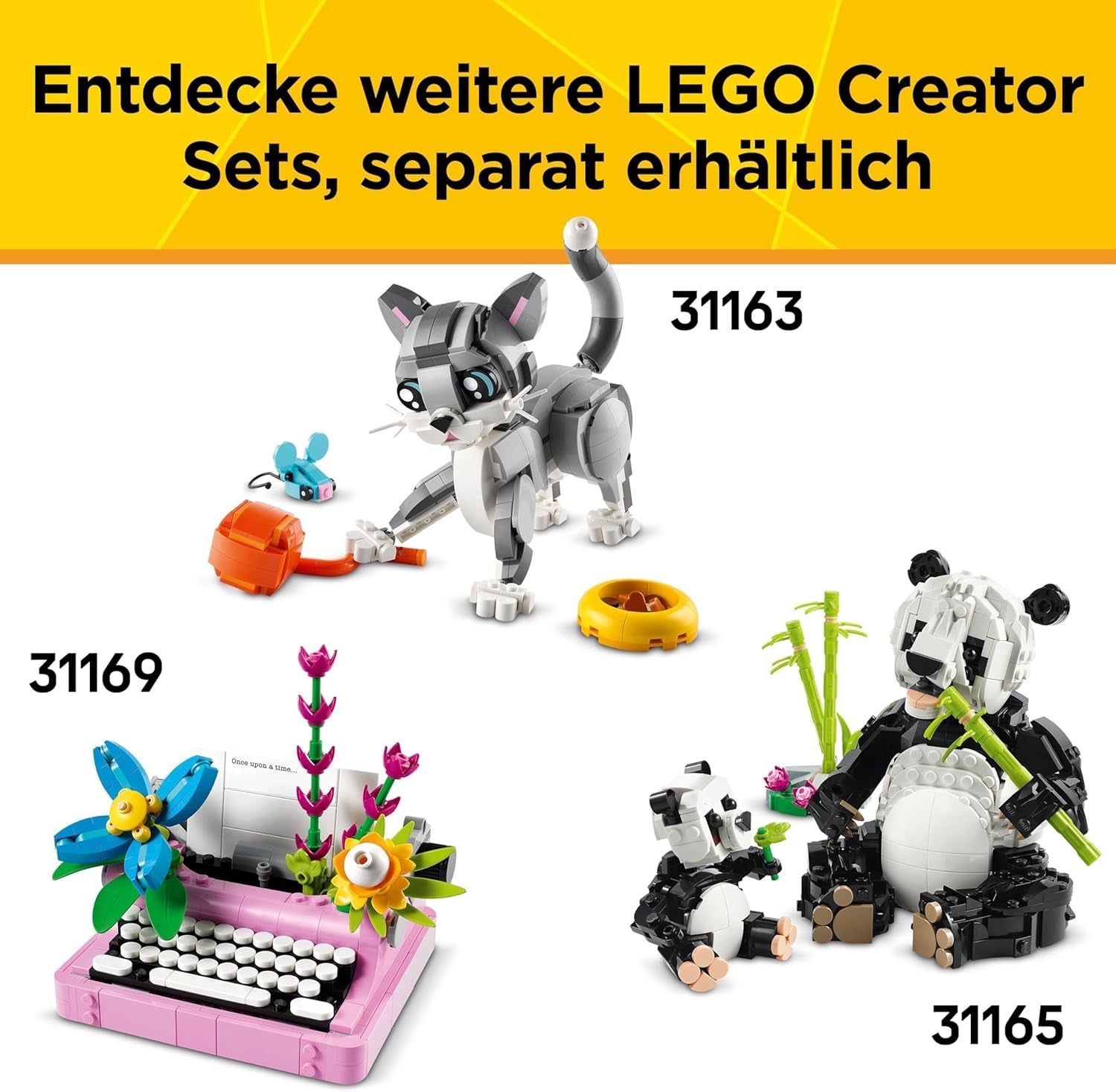 LEGO Creator 3v1 psací stroj s květinami - přeměnitelná hračka na model Keytar nebo na květináč se zápisníkem a perem - stavebnice - dárek pro dívky a kluky od 8 let 31169 Stavebnice Besuche den LEGO-Store