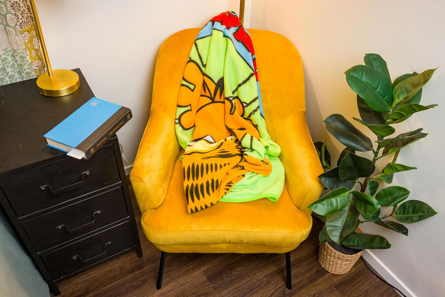 Silver Buffalo Garfield závěsná deka, fleece, 114,3 X 152,4 cm Silver Buffalo Beds and Deky