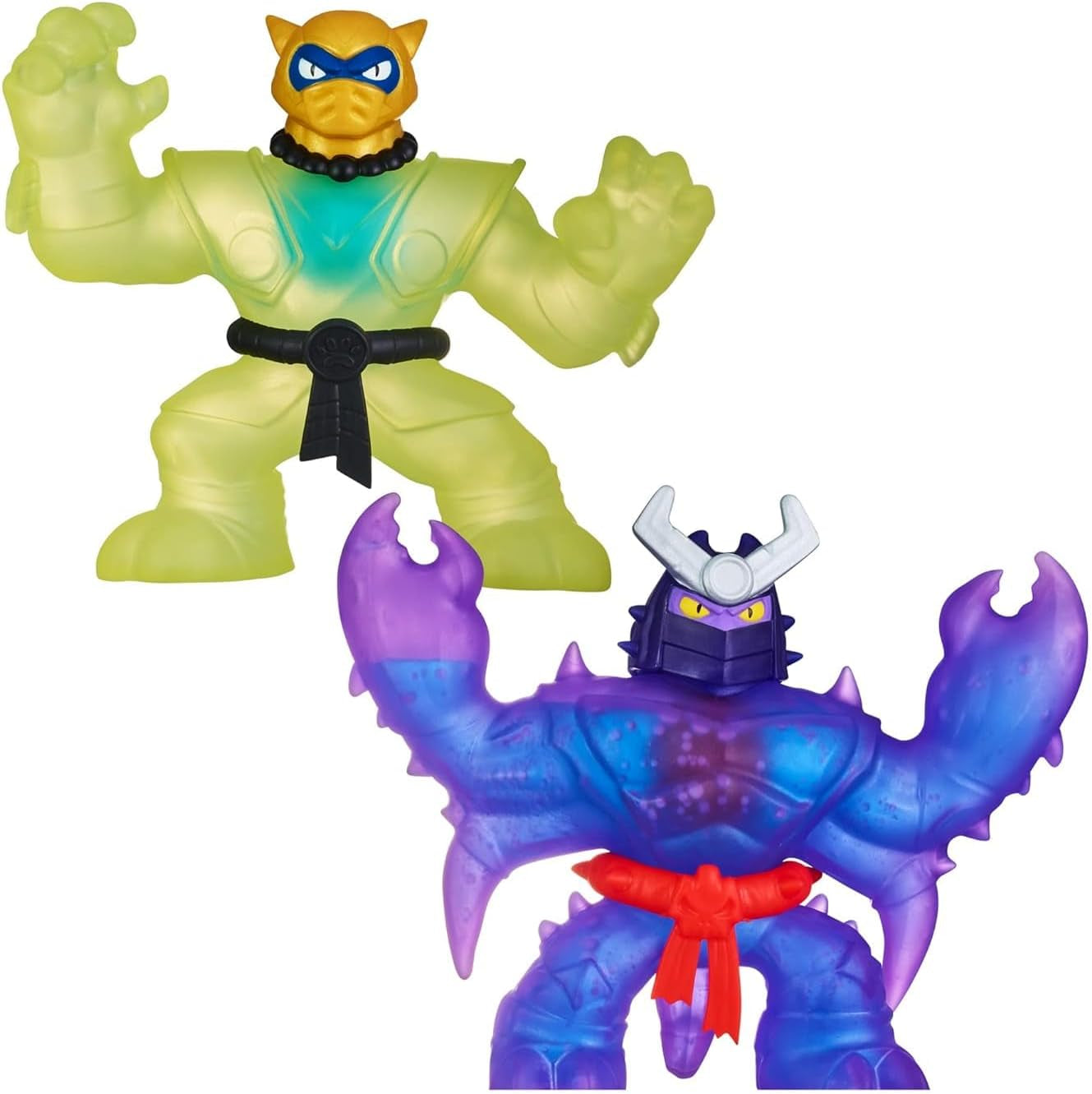 Heroes of Goo Jit Zu-Shifters Versus Pack: Liquid Gold Pantaro VS Shadow Orb Scorpius: Două figuri de acțiune super elastice și extensibile cu umplutură unică Goo și Goo, 41407 Action figures Naty Shop Unic