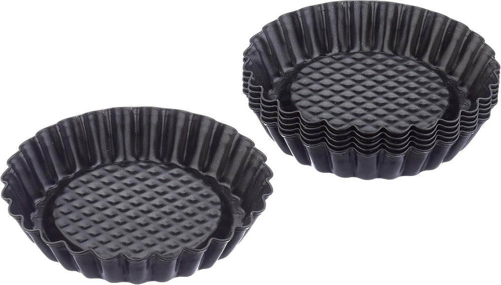 ORIGINAL KAISER Classic Obstbodenform 28 Cm, Obstkuchenform, Gleichmäßige Bräunung & Classic Mini Torteletts 6 Stück, Tartelette Förmchen 10 Cm, Tarteform Klein, Tortelettförmchen Antihaftbeschichte Formy a plechy na pečení Naty Shop