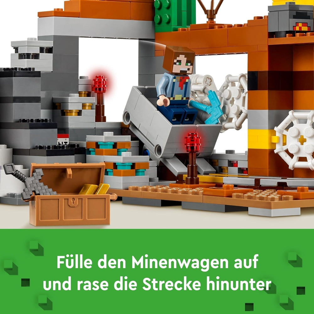 LEGO Minecraft Badlands Mine Videohra Minařská sada hraček pro chlapce a dívky ve věku 8+ Zábavná stavebnice Kostky Dobrodružná sada Dárek k narozeninám 21263 Stavebnice Besuche den LEGO-Store