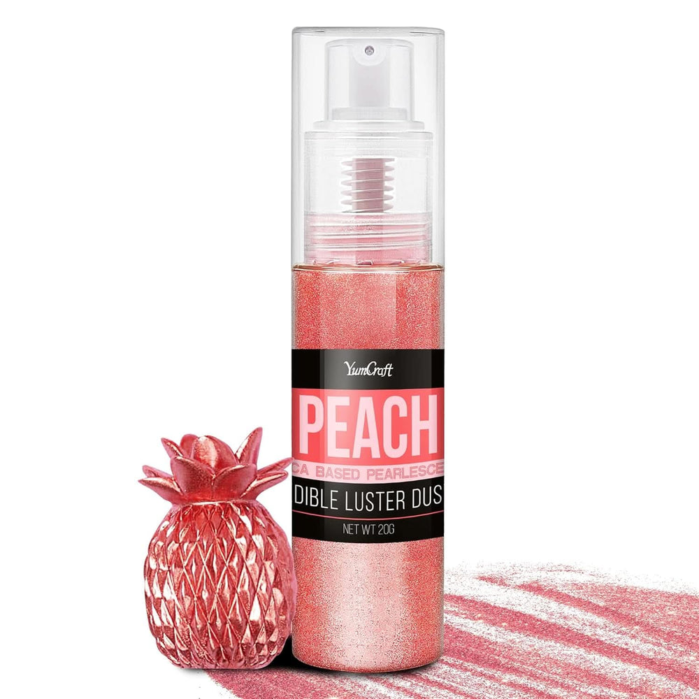 Jedlé třpytky ve spreji, 20 gramů Naty Shop Peach red