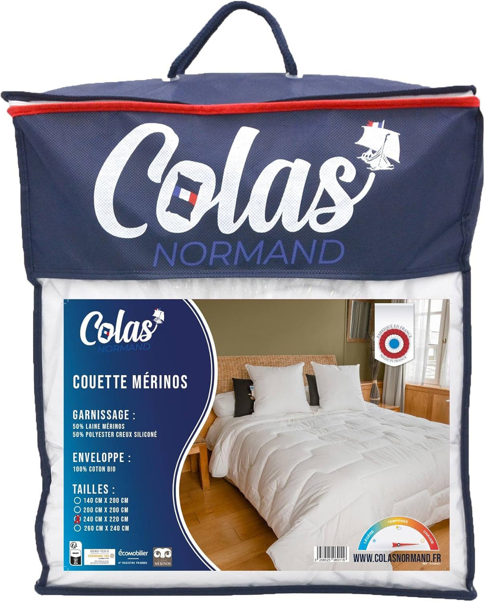 Přikrývka 240 X 220 Cm | Biobavlna a vlna Merino | Teplé Lze prát v pračce na 30 °C Peřiny a přikrývky Naty Shop Výchozí název