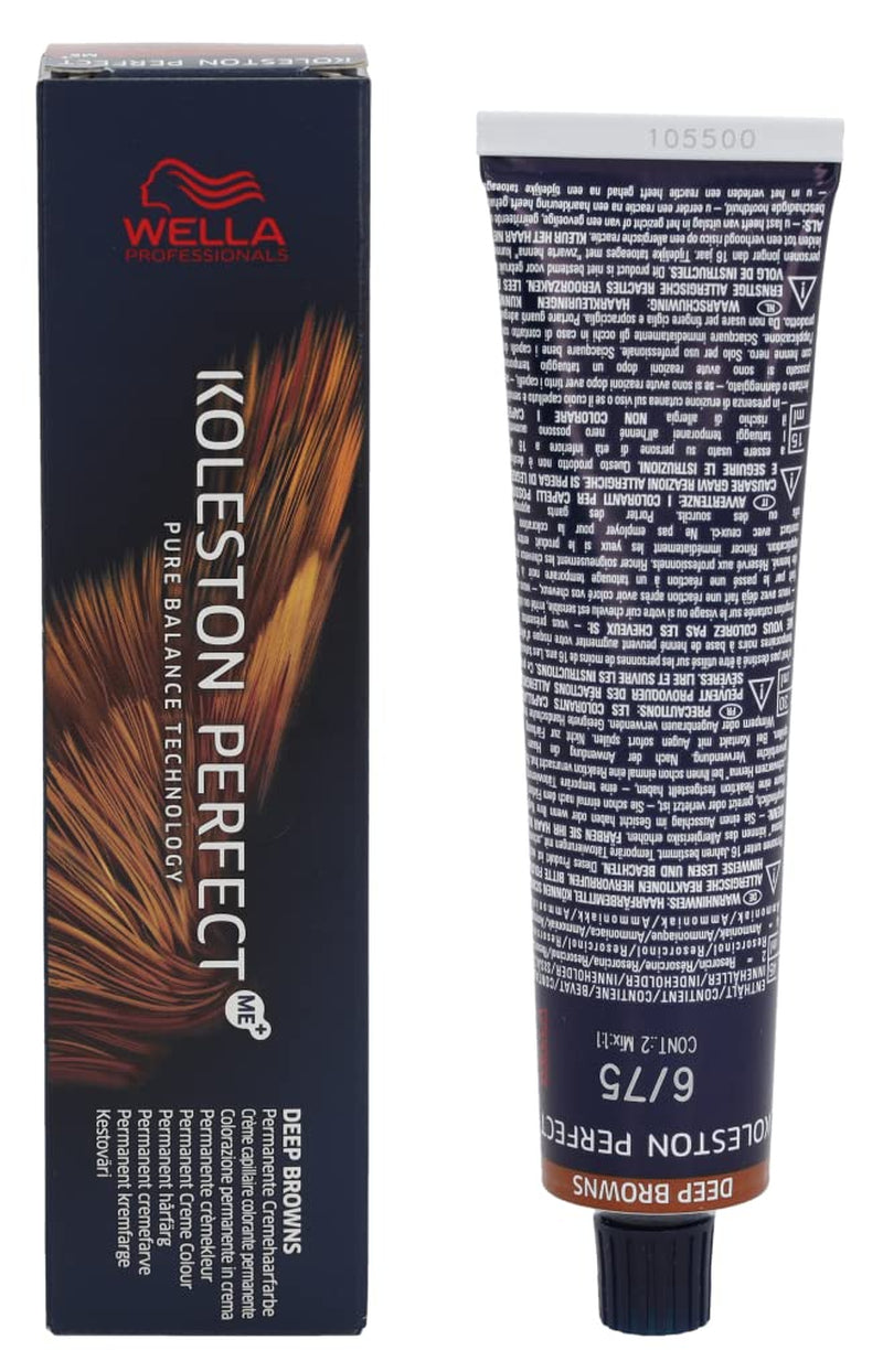 Wella Koleston Perfect Hair Colour Pure Naturals, 60 ml Vopsea pentru par Naty Shop 1 bucată (pachet de 1) Maro închis 6/75