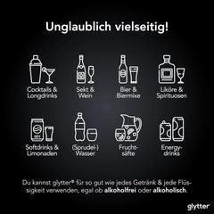 Glytter, Glitter comestibil pentru băuturi și lichide, 10 grame Glitter Naty Shop