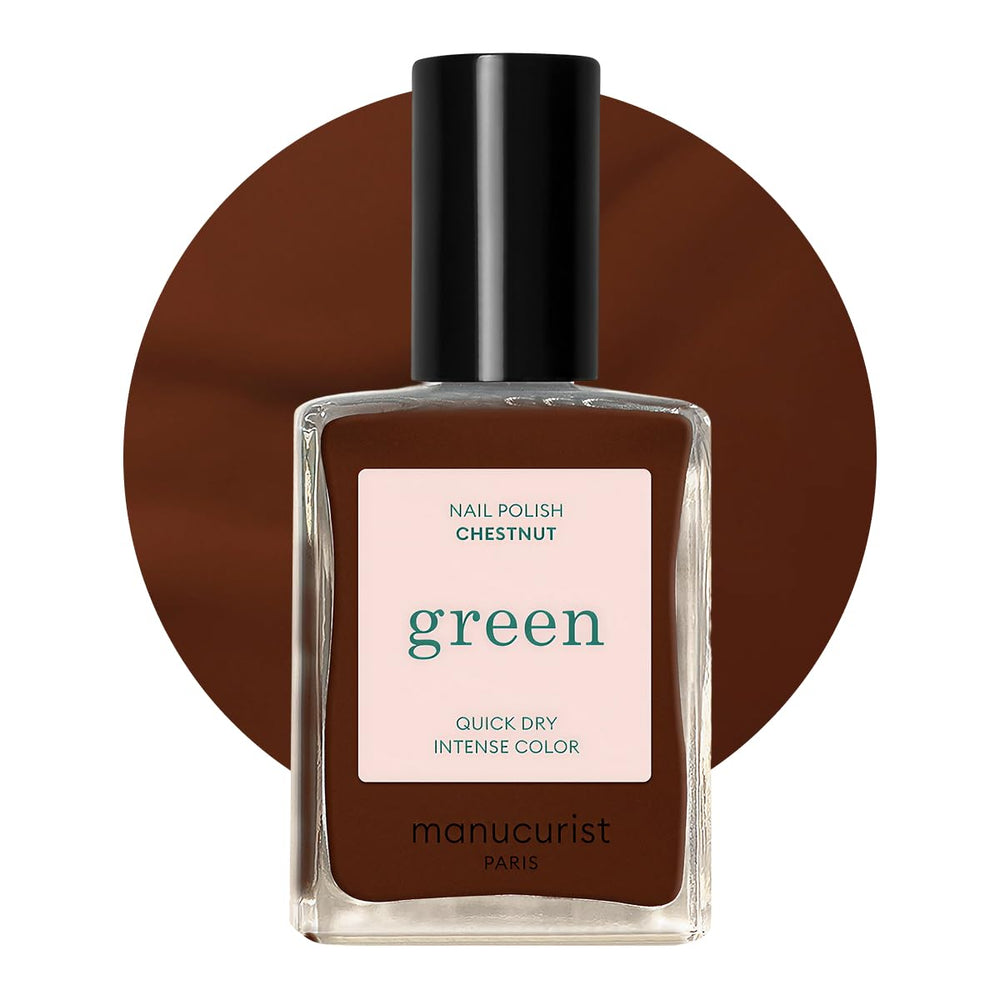 Manucurist Green - Rosy Beige Shell Beige Lak - Rychleschnoucí lak na nehty - DIY Nails - Vegan 12-Free - Rostlinná báze - Lak na nehty - Vyrobeno ve Francii