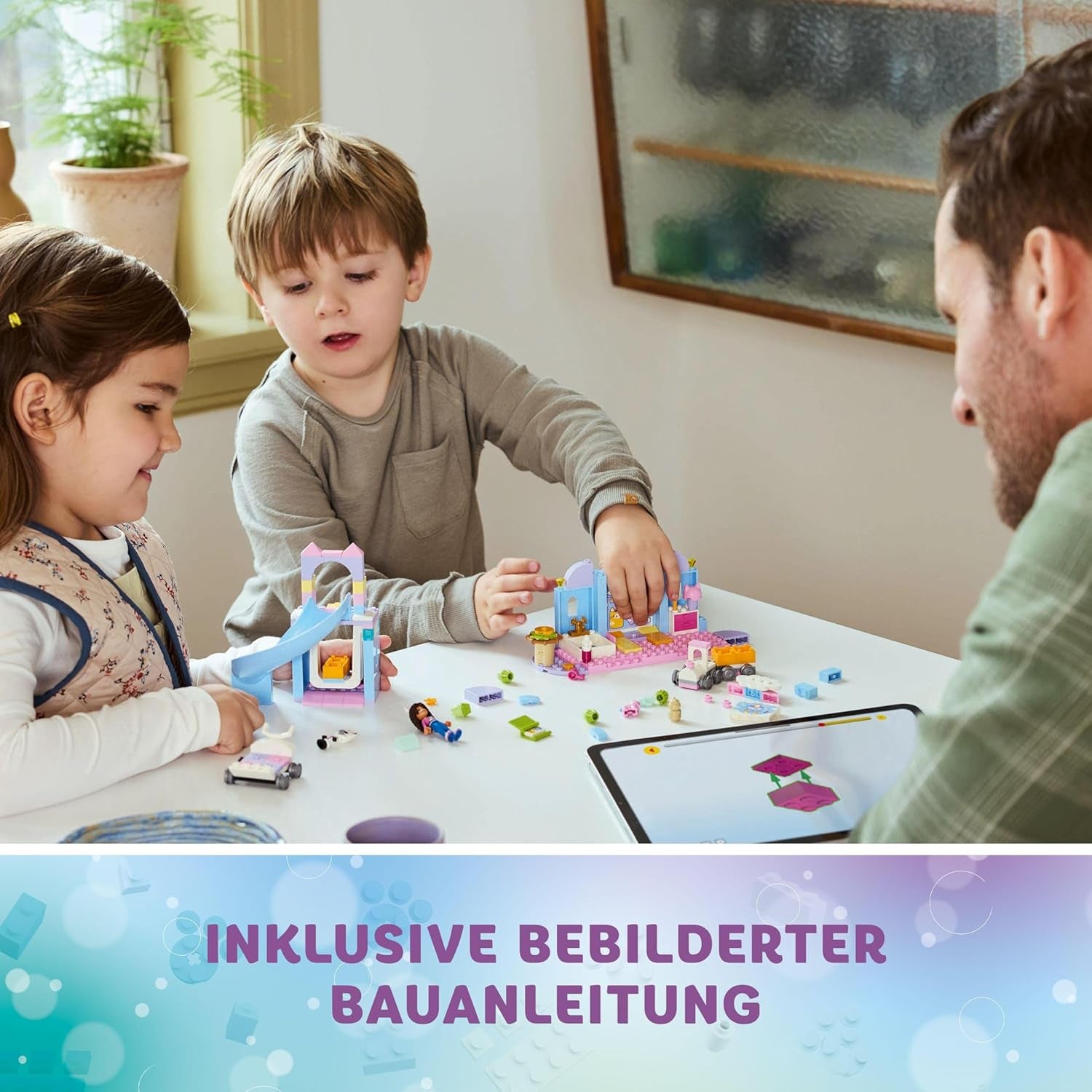 LEGO 4+ Gabby's domeček pro panenky Gabby's Little Kitty Ears Hrací zvířátka Dětská hračka se skluzavkou a figurkami Dárek pro dívky a chlapce Kreativní hračka na hraní 10796 Stavebnice Beuche den LEGO-Store