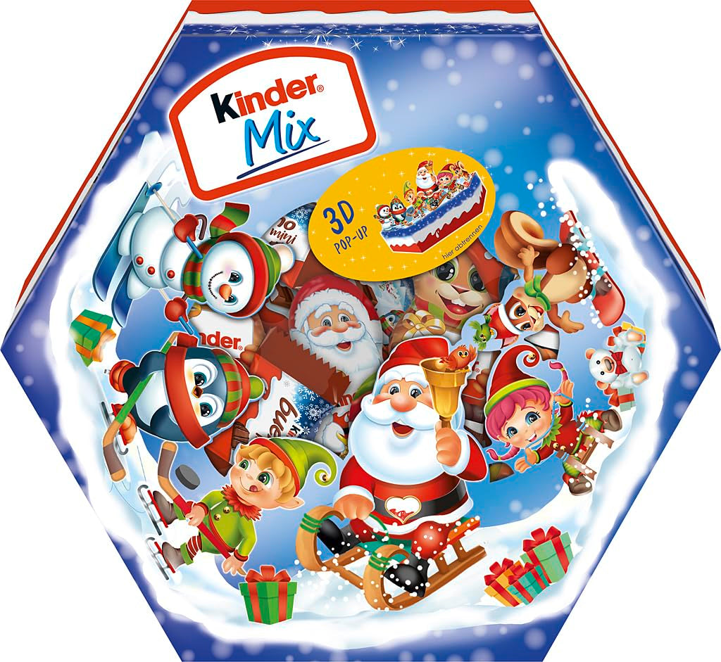Vánoční talíř Kinder Mix - lahodné čokoládové speciality z řady Kinder - 143g